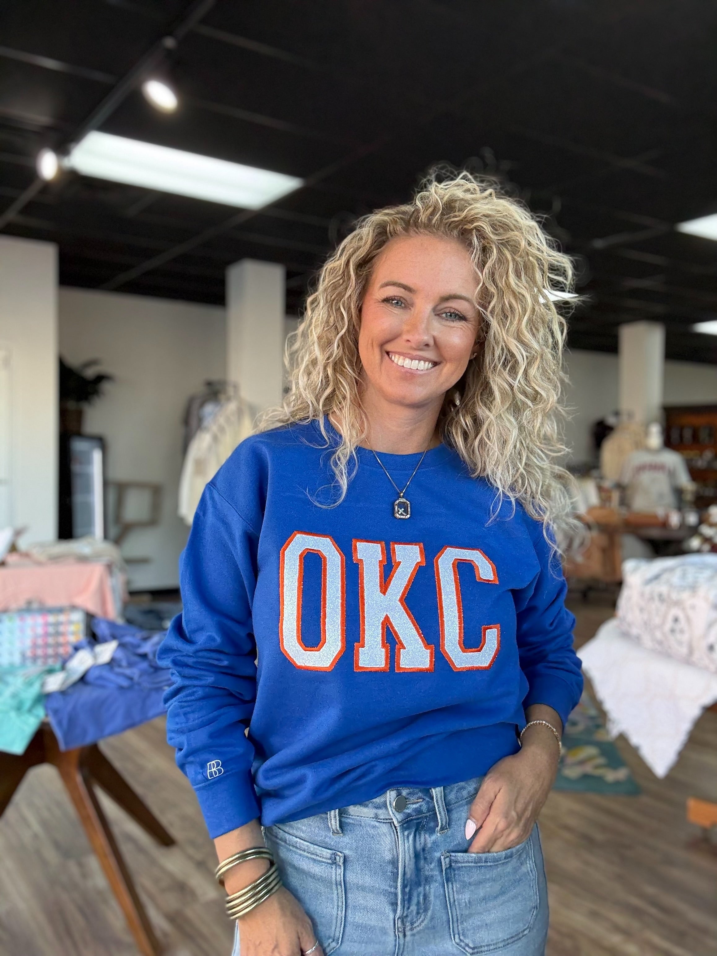 OKC Embroidered Sweat Shirt