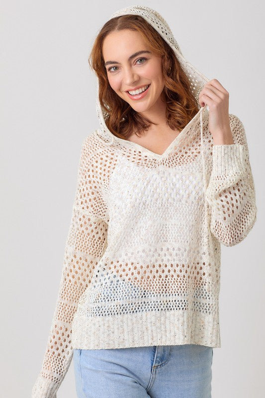 Old Money Crochet Hoodie