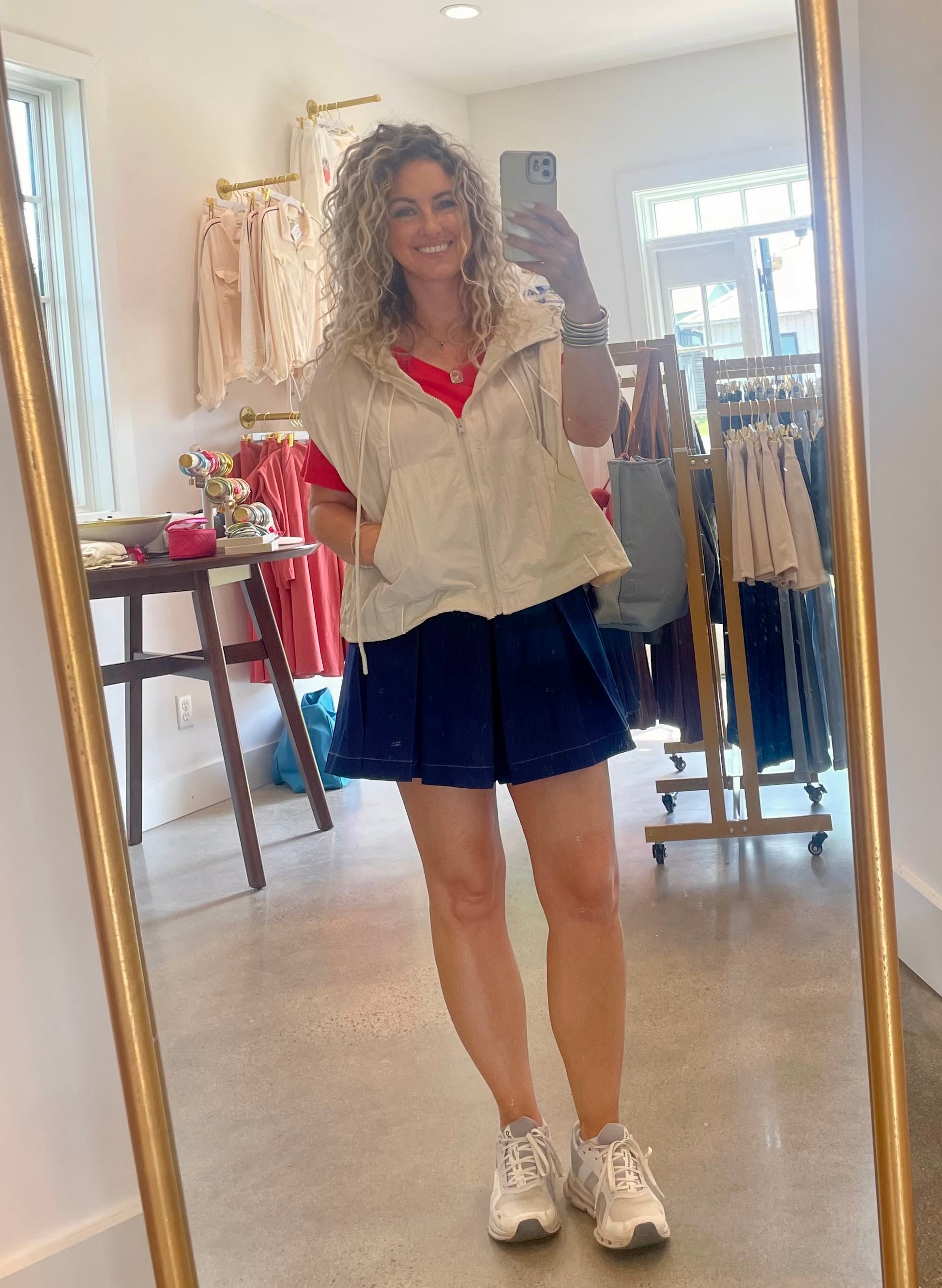 Old Money Denim Skort