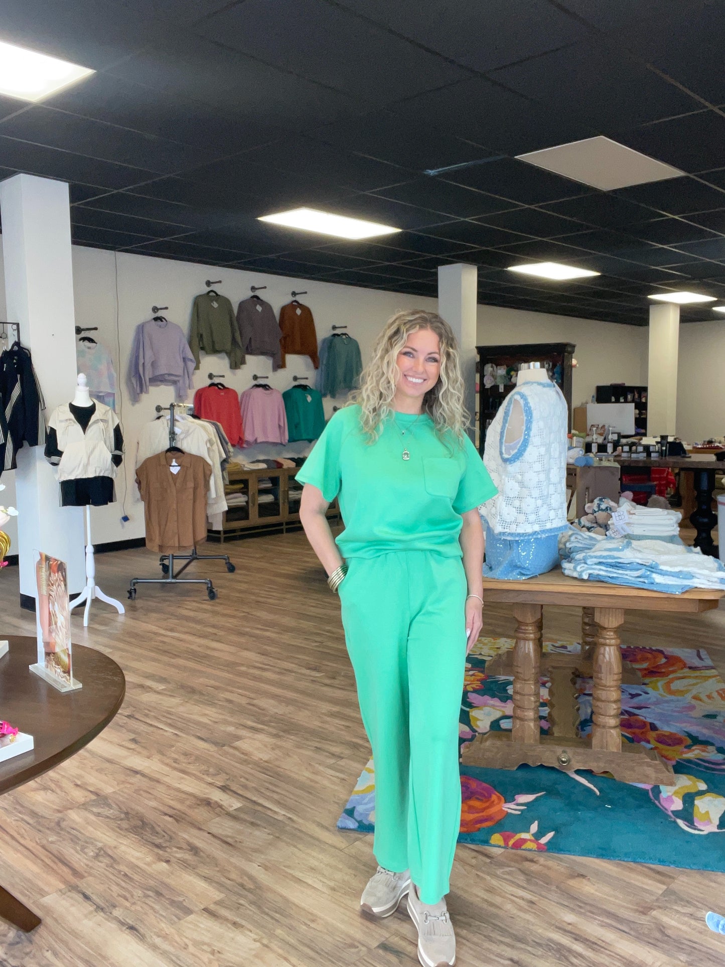 Scuba Apple Green Pant Set