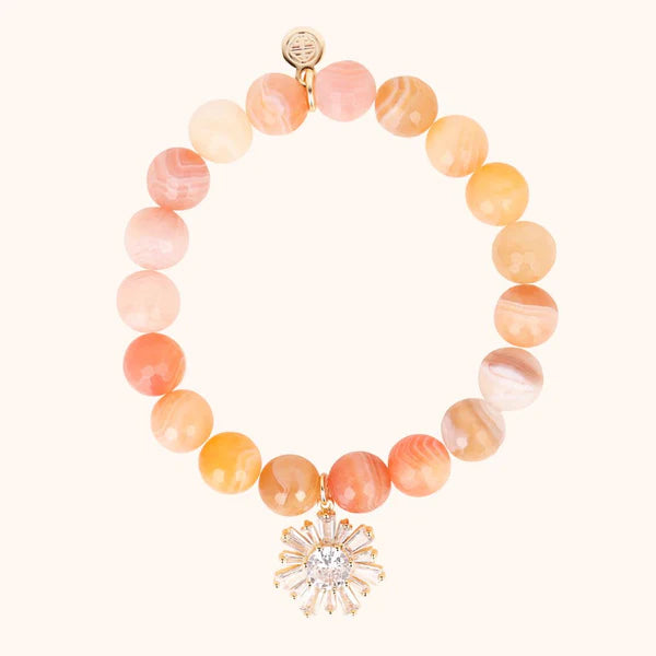 Bellini Peach Bracelet with Charm