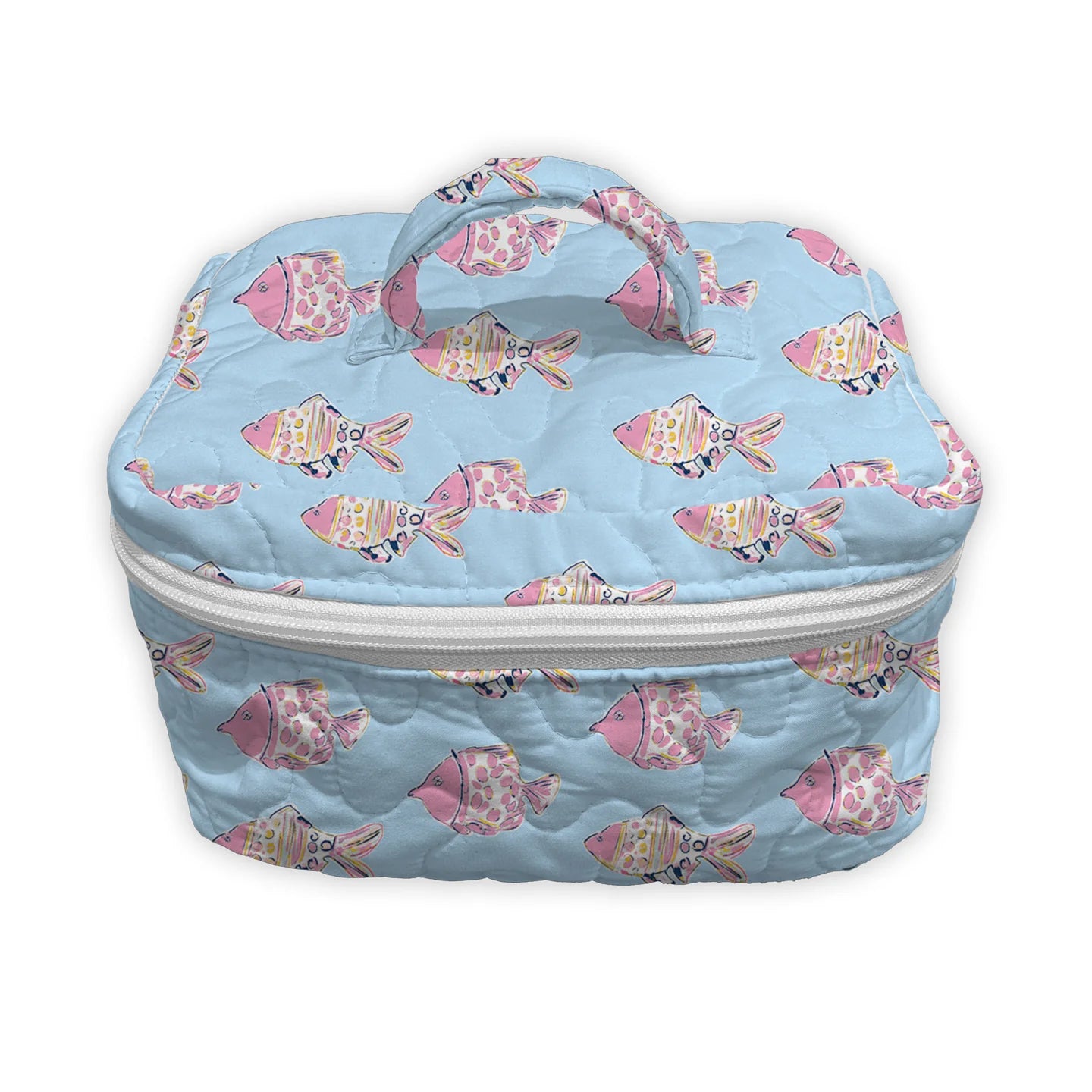 Marlin Fish Icon Maya Blue Quilted Travel Case