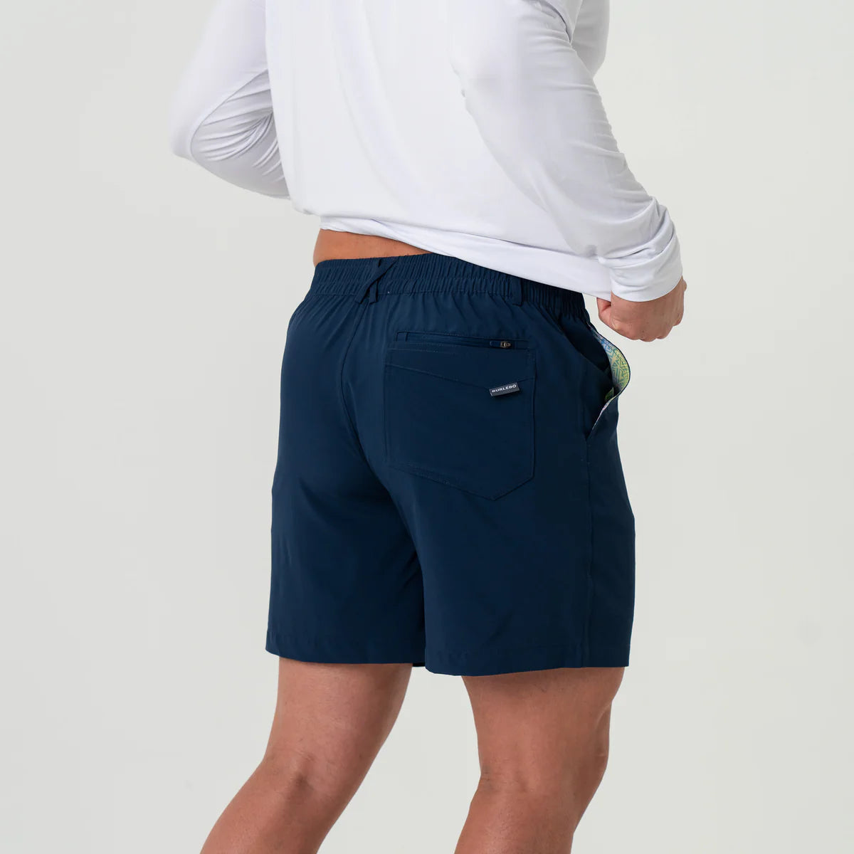 Burlebo Everyday Short - Deep Water Navy - Mayan Pocket