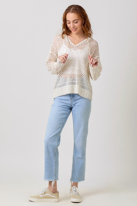 Old Money Crochet Hoodie