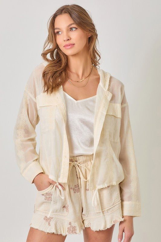 Ella's Eyelet Hoodie