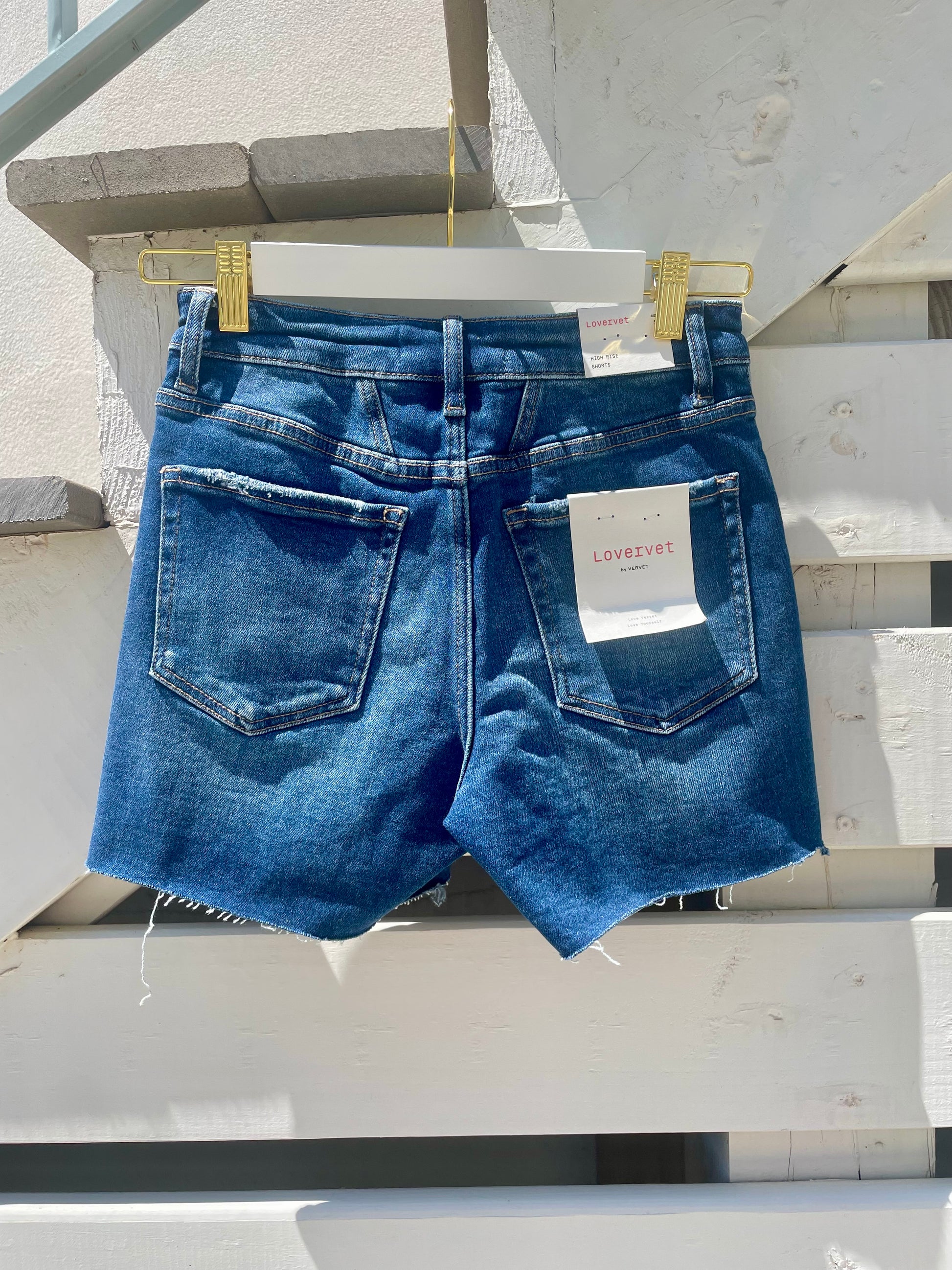 Baley Button Up Jean Shorts
