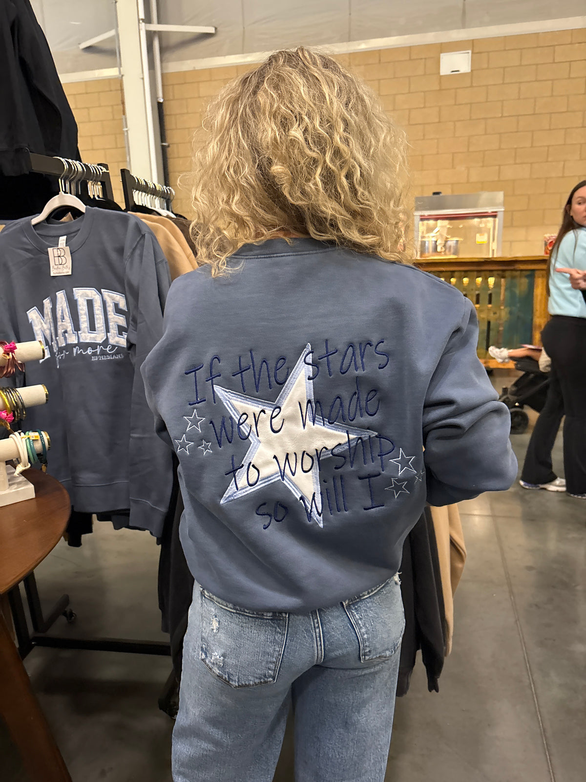 Stars Embroidered