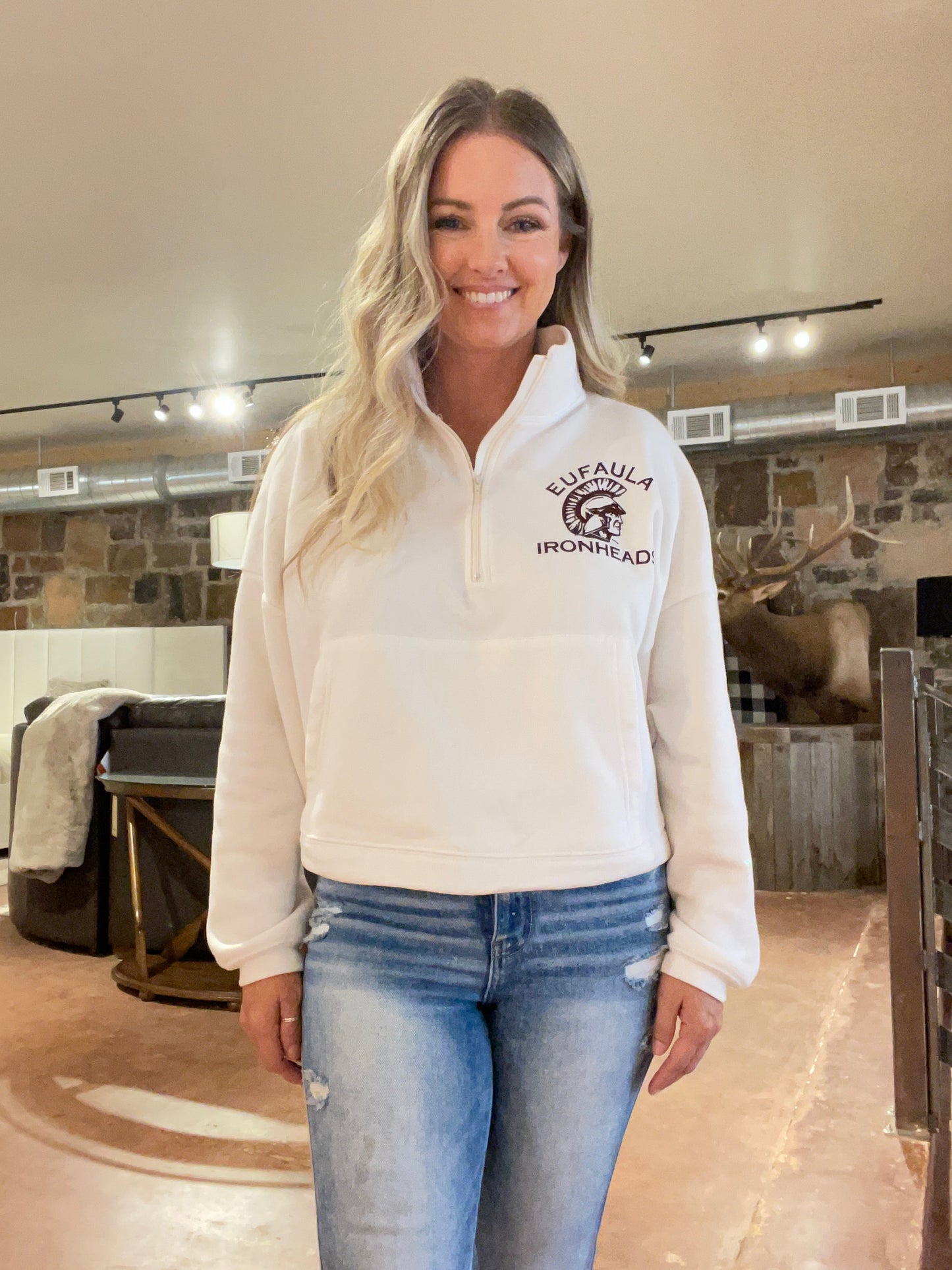 Eufaula Ironheads Womens Half Zip