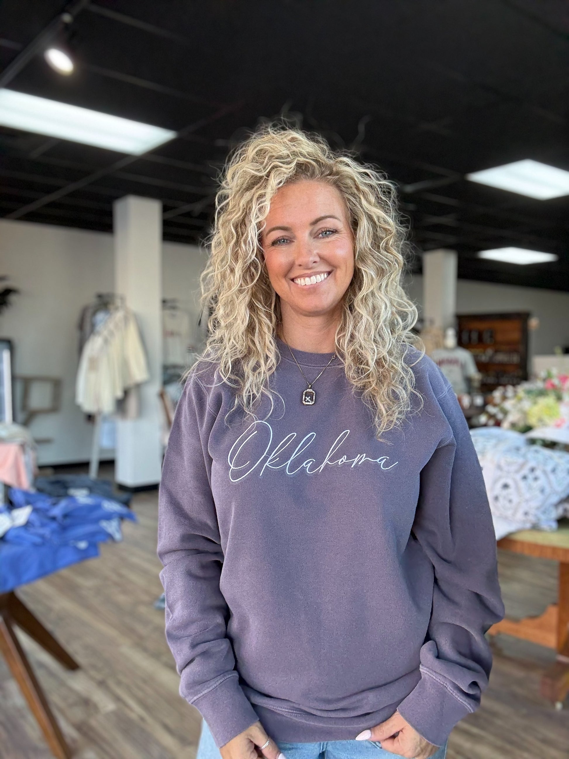 Oklahoma Crew Neck Emb.