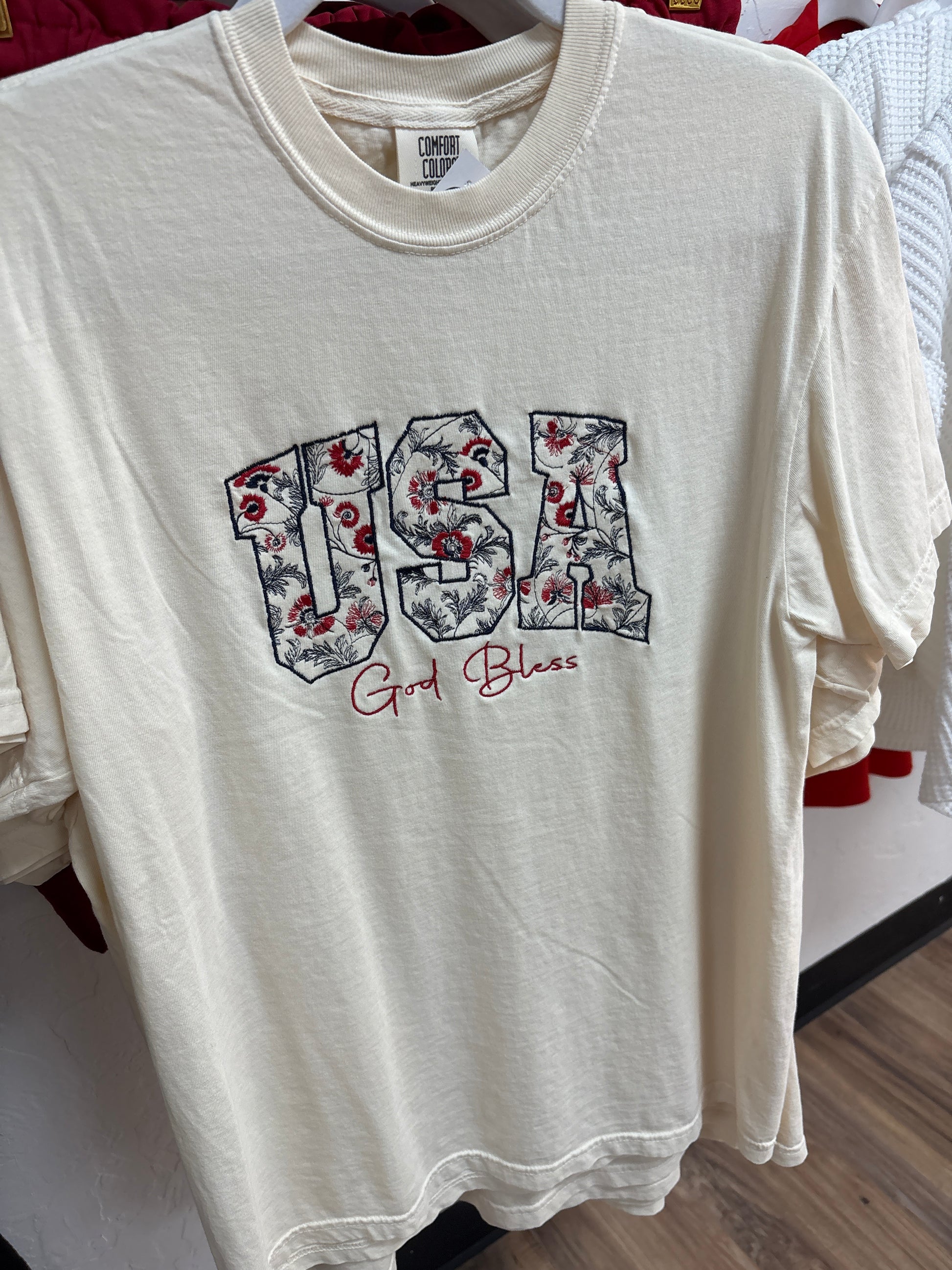 USA Embroidery God Bless