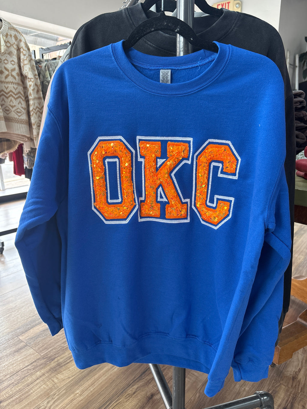 OKC SEQUIN EMBROIDERED