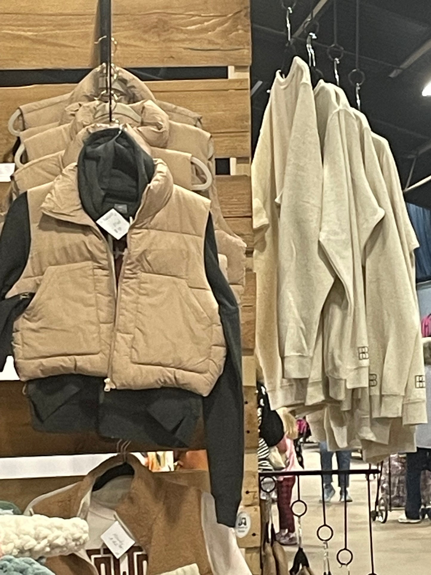 Tan puff vest