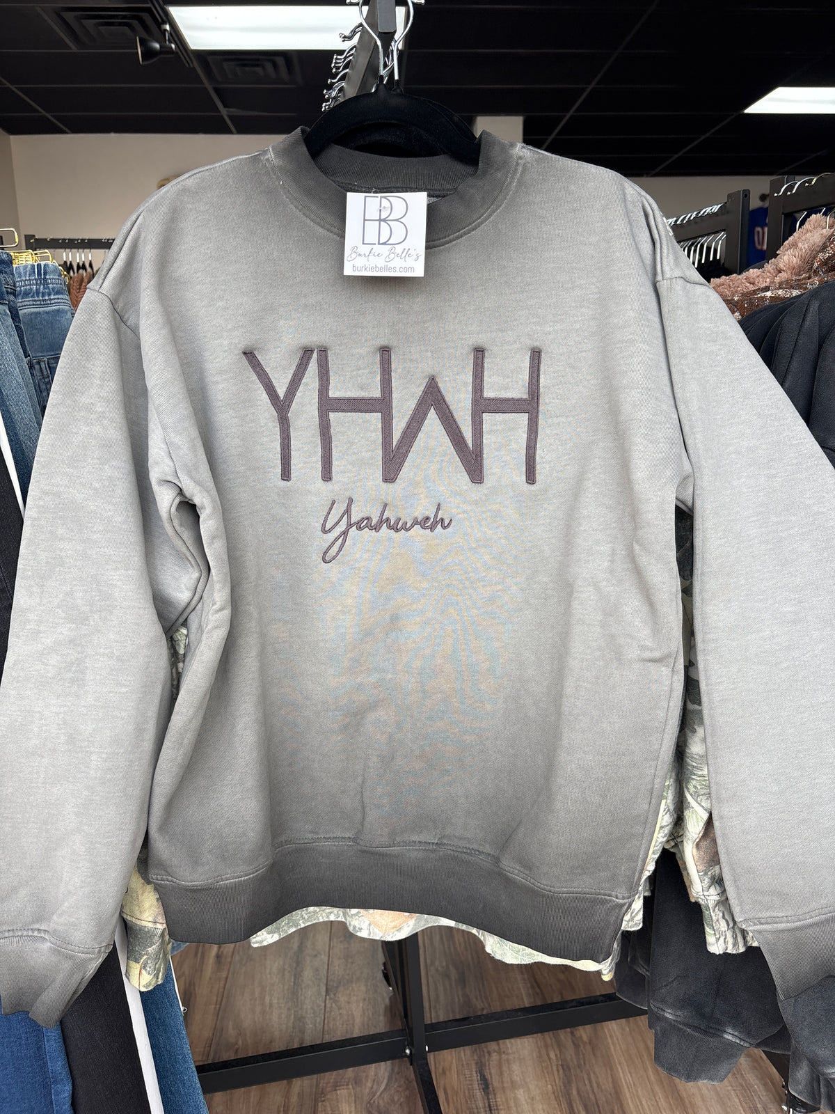 YHWH Ombre Sweatshirt Embroidered