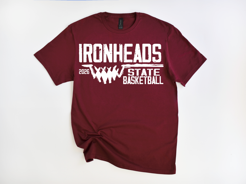 Ironhead Basketball STATE tee 2026