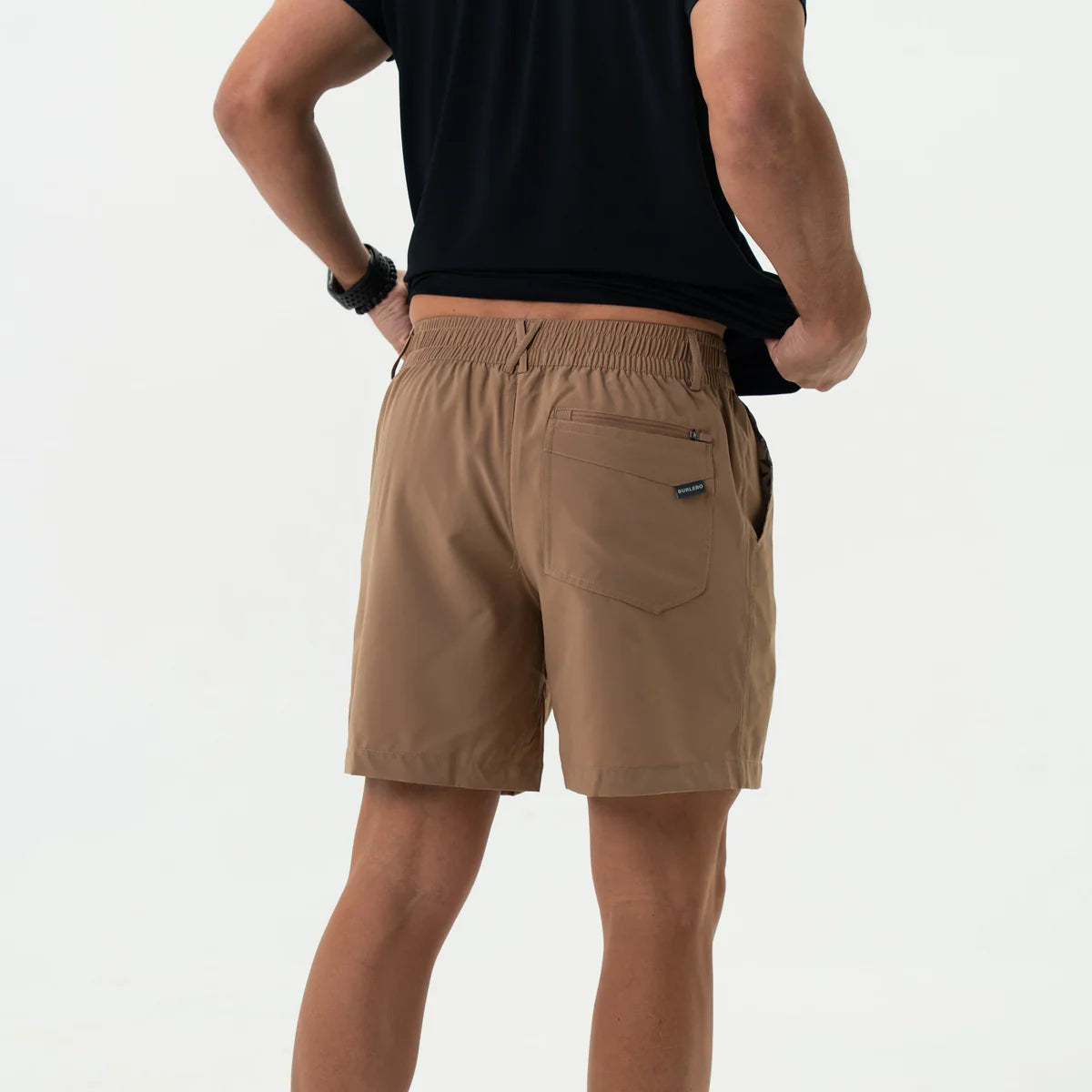 Burlebo Everyday Short - Desert Tan - Flying Ducks Green Pocket
