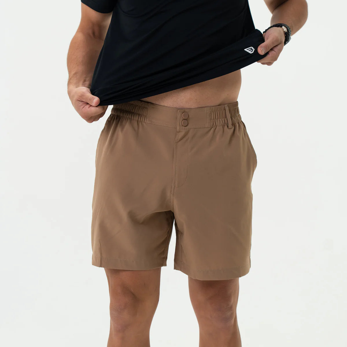 Burlebo Everyday Short - Desert Tan - Flying Ducks Green Pocket