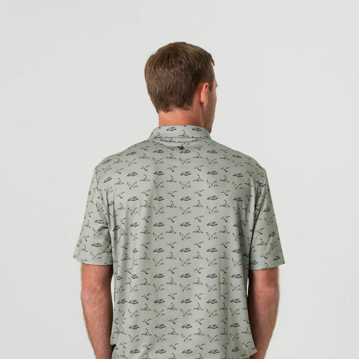 Burlebo Performance Polo- Flying Ducks - Green