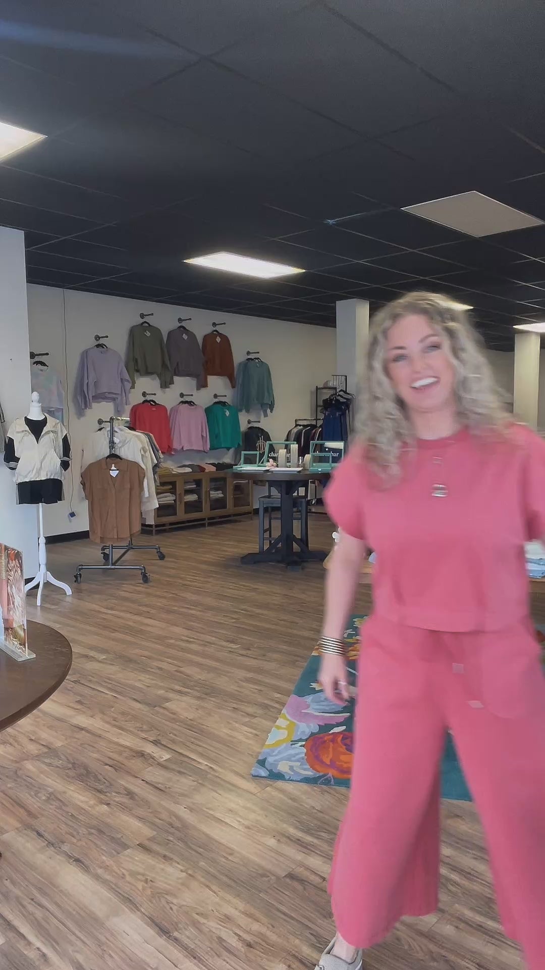 Button Back Dark Rose Set